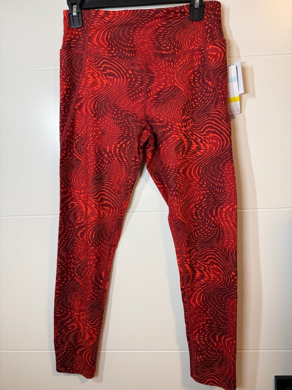 Zella Red Swirl Print Women Leggings